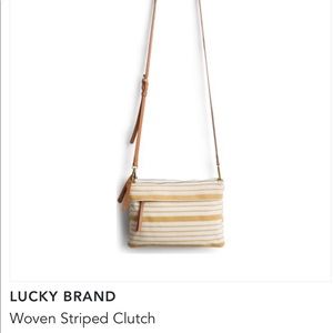 Lucky Brand Woven Striped Clutch